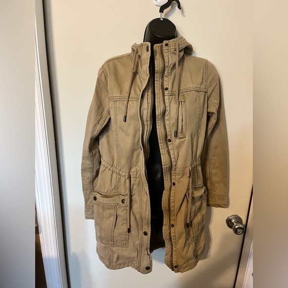 Abercrombie & Fitch New York Cargo Utility Hooded Zipped Jacket Size XS - Picture 6 of 9